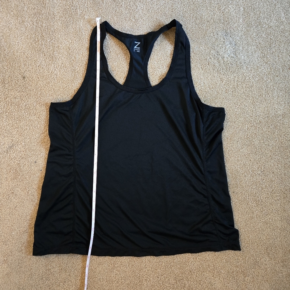 Black Racerback Tank Top - Picture 3 of 5